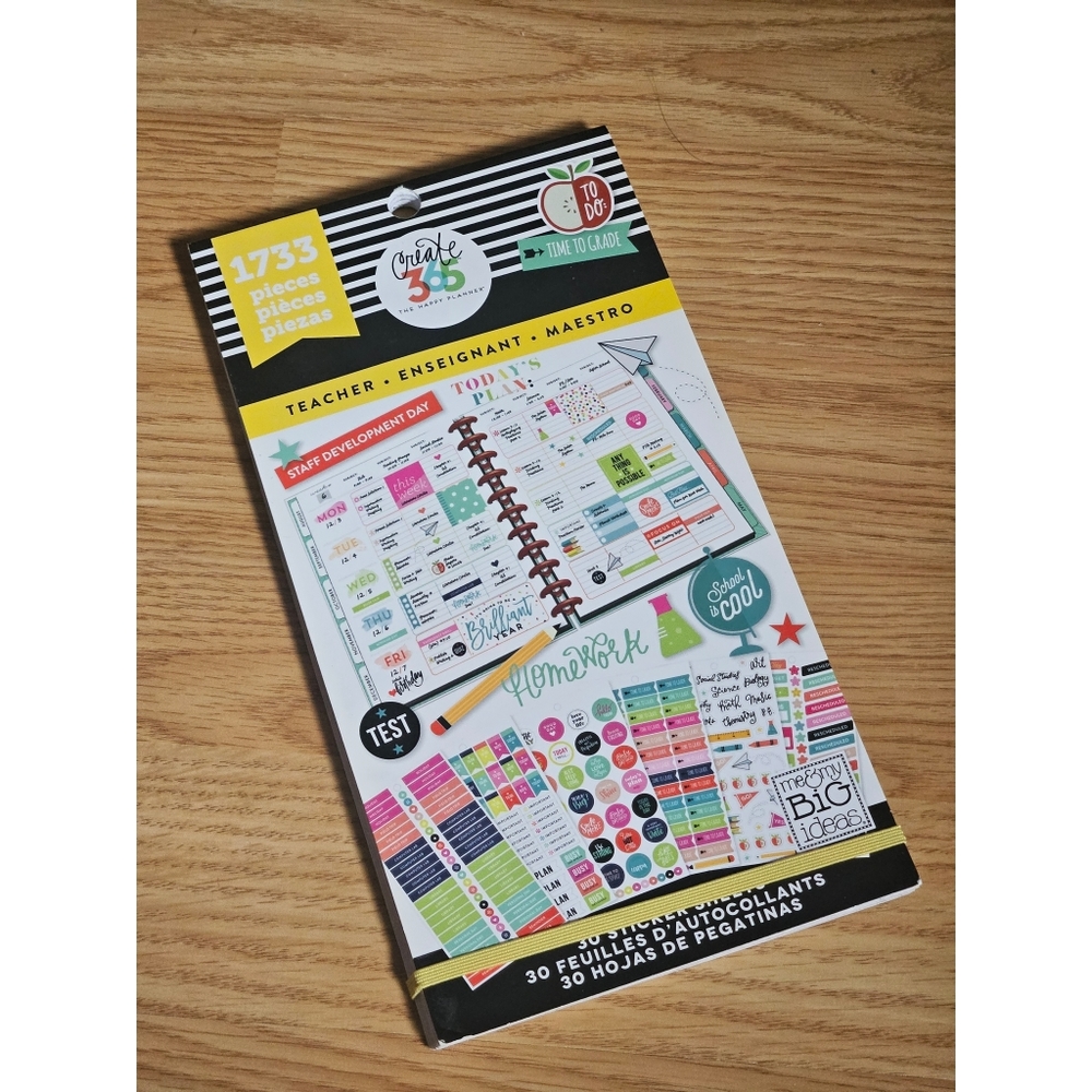Happy Planner Teacher Sticker Pack Brand NEW